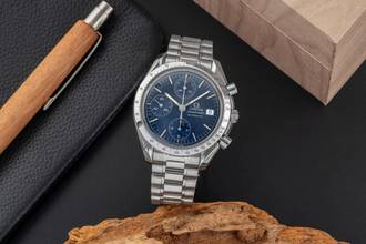 Thumbnail von Omega Speedmaster Date Chronograph Stahl Automatik Herrenuhr Ref. 3511.80.00