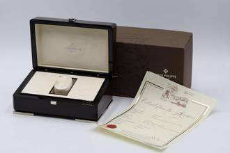 Thumbnail von Patek Philippe Calatrava 18K (0,750) Gold Handaufzug Herrenuhr Ref. 5196 B&P