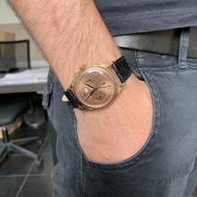 Thumbnail von LE PHARE Chronograph Dato Compax Pink salmon dial rose gold 18KT 1950’s