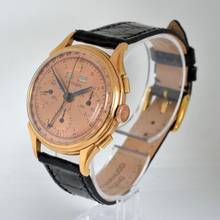 Thumbnail von LE PHARE Chronograph Dato Compax Pink salmon dial rose gold 18KT 1950’s