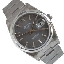 Thumbnail von Rolex Oyster Perpetual Date 15200 dark grey dial Full Set TOP Condition