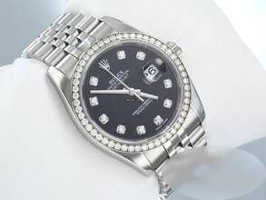 Thumbnail von Rolex Datejust 36 36mm 116244 2011 Stahl Weissgold 750 Diamanten Automatik Gold Stainless Steel 18kt White Gold Jubilé-band Chronometer Oyster Black Dial