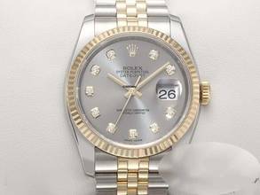 Thumbnail von Rolex Datejust 36 36mm 116233 2012 Diamanten Stahl Gelbgold 750 Automatik Stainless Steel 18kt Yellow Gold Jubilé-band Chronometer Oyster