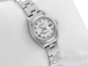 Thumbnail von Rolex Oyster Perpetual Lady Date 26mm 2001 Edelstahl Damen Automatik Stahl Stainless Steel Oyster-band Chronometer White Dial