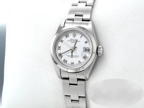 Thumbnail von Rolex Oyster Perpetual Lady Date 26mm 2001 Edelstahl Damen Automatik Stahl Stainless Steel Oyster-band Chronometer White Dial