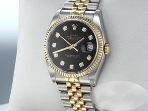 Thumbnail von Rolex Datejust 36 36mm 116233 2010 Diamanten Stahl Gelbgold 750 Automatik Stainless Steel 18kt Yellow Gold Black Dial