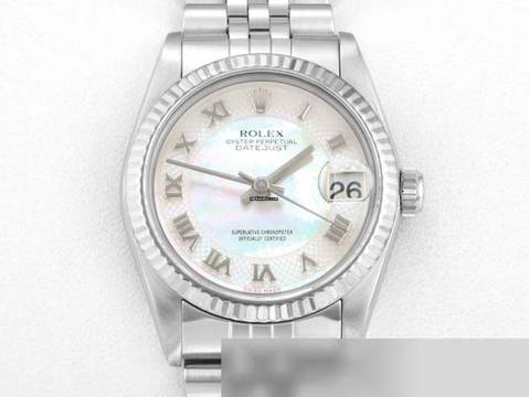 Rolex Datejust 31 31mm Stahl Weissgold 750 Perlmutt 2002 Automatik Stainless Steel 18kt White Gold Jubilé-band Chronometer Oyster