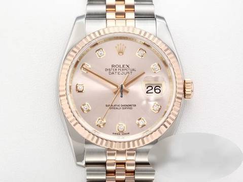 Rolex Datejust 36 36mm 116231 2011 Stahl Rosegold 750 Diamanten Automatik Stainless Steel 18kt Rose Gold Jubilé-band Chronometer Oyster