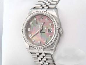 Thumbnail von Rolex Datejust 36 36mm 116244 Stahl Weissgold 750 Perlmutt Diamanten Automatik Stainless Steel 18kt White Gold Jubilé-band Chronometer Oyster