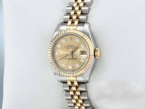 Thumbnail von Rolex Lady-Datejust 179173 2014 Stahl Gelbgold 750 Diamanten Automatik Stainless Steel 18kt Yellow Gold Jubilé-band Chronometer Oyster
