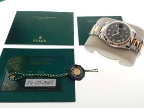 Thumbnail von Rolex Datejust 36 Stahl Gold 36 mm Nagelneu aus 05/2026 Full Set schwarz römisch Traumhaft schöne Konfiguration