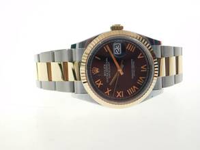 Thumbnail von Rolex Datejust 36 Stahl Gold 36 mm Nagelneu aus 05/2026 Full Set schwarz römisch Traumhaft schöne Konfiguration