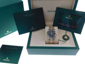 Thumbnail von Rolex Datejust 36 Stahl Gold 36 mm Nagelneu aus 05/2026 Full Set schwarz römisch Traumhaft schöne Konfiguration