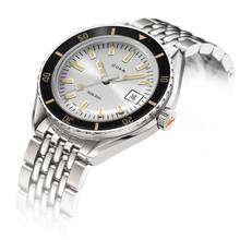 Thumbnail von Doxa Sub 200 Searambler Stahl 42 46 mm Zifferblatt silber mit Stahlarmband Lünette scharz Full Set neu