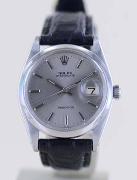 Rolex Oysterdate Precision 6694 Silver dial Stahl 1967 Klassiker 34mm rar Dresswatch