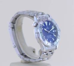 Thumbnail von Omega Seamaster 300m Electric Blue Dial Schwertzeiger Quartz rar 36 mm Unisex