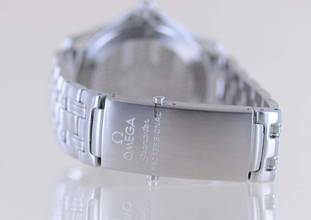 Thumbnail von Omega Seamaster 300m Electric Blue Dial Schwertzeiger Quartz rar 36 mm Unisex