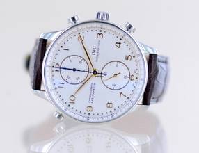 Thumbnail von IWC Portugieser Rattrapante Doppelchronograph 41mm Klassiker Handaufzug