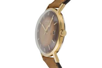 Thumbnail von Glashütte Original Spezimatic Brown Dial vergoldet Automatik Herrenuhr Kaliber 75 Vintage