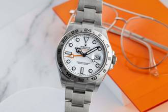 Thumbnail von Rolex Explorer II White Dial Oyster Edelstahl Automatik Herrenuhr Ref 216570 B&P