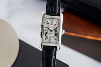 Thumbnail von Cartier Tank Américaine SM Stahl Quarz Damenuhr Ref. WSTA0043 4274