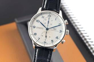  IWC Portugieser Chronograph Stahl Automatik Herrenuhr IW371417 