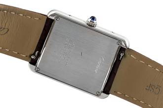 Thumbnail von Cartier Tank Solo Edelstahl Herrenuhr Saphirglas Ref WSTA0028 Box & Papiere 2017