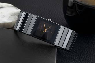 Thumbnail von Rado Ceramica Diastar Ceramica Keramik / Titan Quarz Damenuhr Ref. 111.0348.3