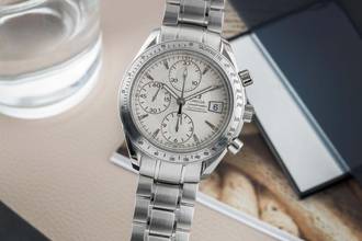 Thumbnail von Omega Speedmaster Date Chronograph Stahl Automatik Ref. 3211.30.00