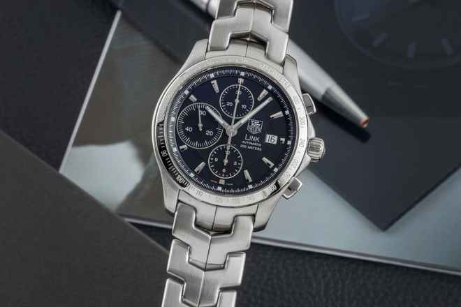  TAG Heuer Link Calibre 16 Chronograph Stahl Automatik Herrenuhr Ref. CJF2110.BA0594 B&P 