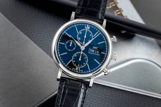 IWC Portofino Chronograph Stahl Automatik Herrenuhr Ref. IW391008