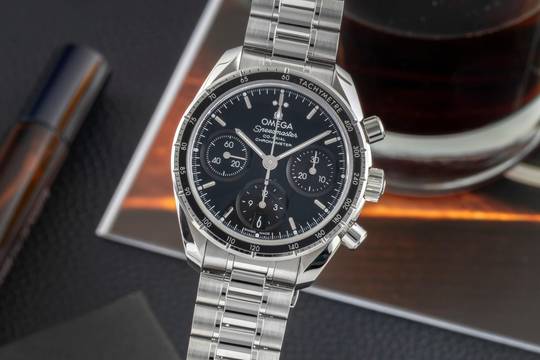 Omega Speedmaster 38 Chronograph Automatik Ref. 324.30.38.50.01.001 B&P 2022