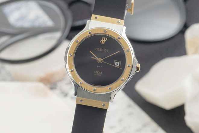  Hublot Classic MDM Stahl / Gold Quarz Damenuhr Ref. 139.10.2 Klassiker 