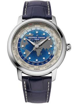 Frederique Constant Classics Automatic FC-719BLW3H6 Herrenuhr Classic Worldtimer Automatik 40mm 5ATM