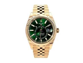 Thumbnail von Rolex Sky-Dweller Gelbgold Ref. 336938 Grün Jubile-Band