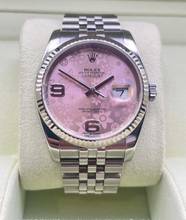 Thumbnail von Rolex Datejust 36 PINK FLORAL (DIAL) FULL SET - BOX+PAPERS Top Condition year:2013 Jubilee