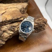 Thumbnail von Rolex Oyster Perpetual Date Date 34 Stahl - blaues Tritium-Blatt - Ref. 15200