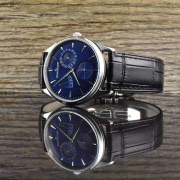 Jaeger-LeCoultre Master Ultra Thin Réserve de Marche Q1378480 Blue Dial B&P 2017