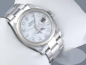 Thumbnail von Rolex Datejust 36 116234 Stahl Weissgold 750 Diamanten Perlmutt Automatik