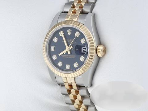 Rolex Lady-Datejust 179173 2016 Stahl Gelbgold 750 Diamanten Automatik Gold