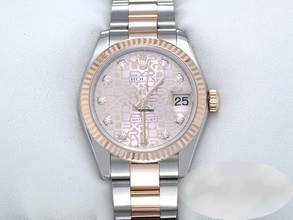 Thumbnail von Rolex Datejust 31 31mm 178271 2011 Stahl Rosegold 750 Diamanten Automatik Gold