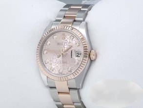 Thumbnail von Rolex Datejust 31 31mm 178271 2011 Stahl Rosegold 750 Diamanten Automatik Gold