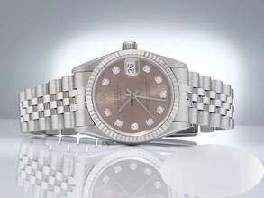 Thumbnail von Rolex Datejust 31 31mm Stahl Weissgold 750 2000 Diamanten Automatik Gold
