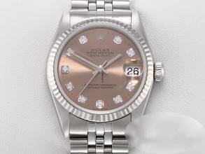 Thumbnail von Rolex Datejust 31 31mm Stahl Weissgold 750 2000 Diamanten Automatik Gold