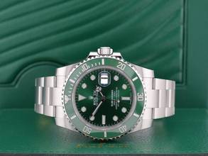Thumbnail von Rolex Submariner Date 116610lv hulk - New 2020 Full Set