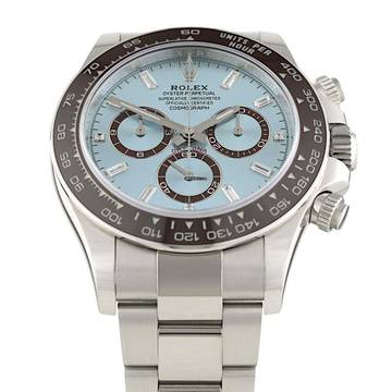 Rolex Daytona Ice Blue Baguette Dial Platinum Ref.126506
