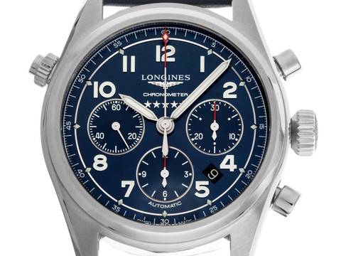 Longines Spirit Chronograph Ref.L3.820.4.93.0 Bj.2026 Full Set Ungetragen Spirit