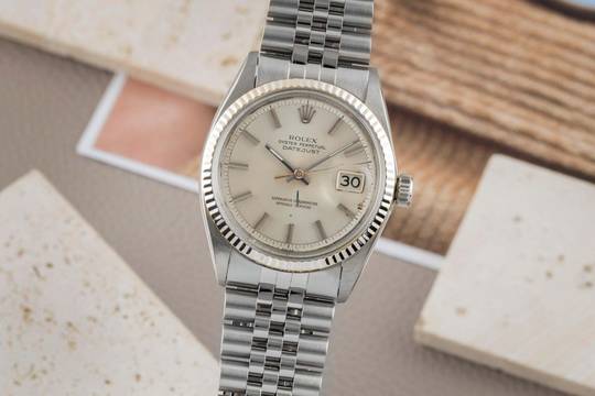 Rolex Datejust 36 Stahl / Weissgold Automatik Herrenuhr Ref. 1601 Papiere 1971