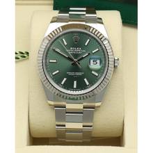 Thumbnail von Rolex Datejust 41 Ref.126334 Mint Green Oyster 2026 Full Set NEW