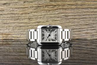  Cartier Tank Anglaise 3485 Quarz Steel Ladies Watch 